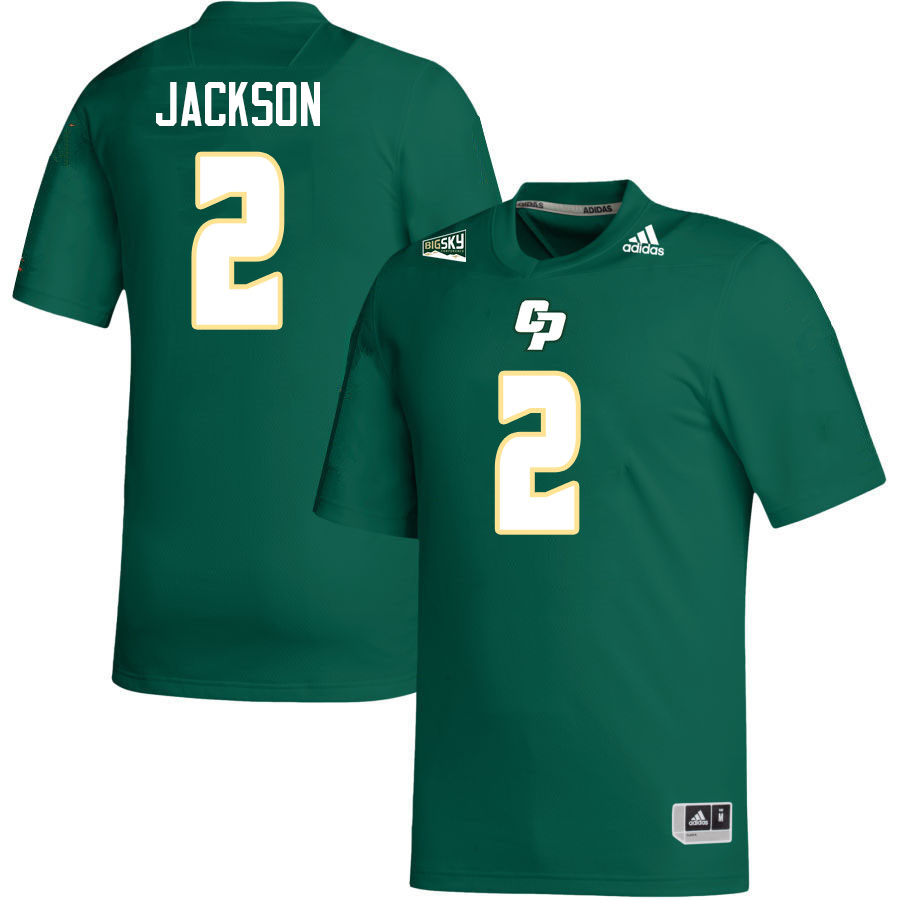Cal Poly Mustangs #2 Asa Jackson College Football Jerseys,Uniforms Stitched-Green